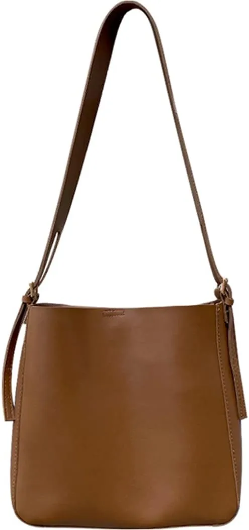 Fashion Bucket Bag Women Hobo Purse Handbags Leather Tote Large Shoulder Bag Pu Messenger Bag Wallet Set, One Color, One Size