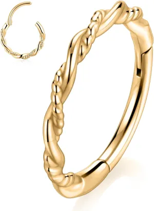 GAGABODY Conch Piercing Jewelry Septum Jewelry 16g Septum Ring Hoop Earrings Nose Hoop Daith Earring Surgical Steel Helix Piercing Jewelry Cartilage Earrings Hoop for Lobe