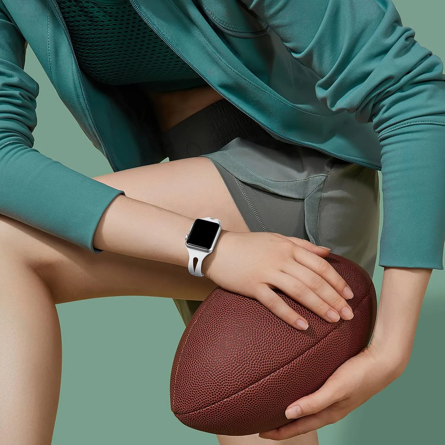 Getino Compatible with Apple Watch Bands 38mm 40mm 41mm 42mm 44mm 45mm 46mm 49mm iWatch Band for Women Men, Soft Durable Breathable Thin Slim Narrow Band for iWatch Ultra 2 SE Series 10 9 8 7 6 5 4 3