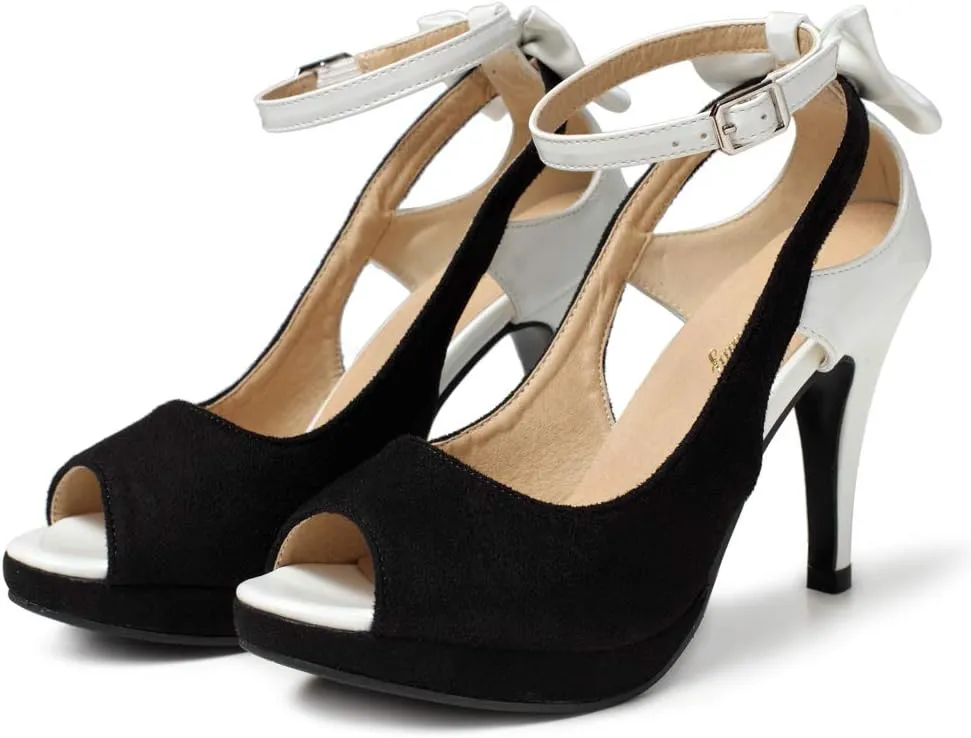 getmorebeauty Women's High Heels Shoes Ankle Straps Dress Heeled Sandals