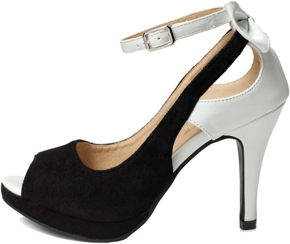 getmorebeauty Women's High Heels Shoes Ankle Straps Dress Heeled Sandals