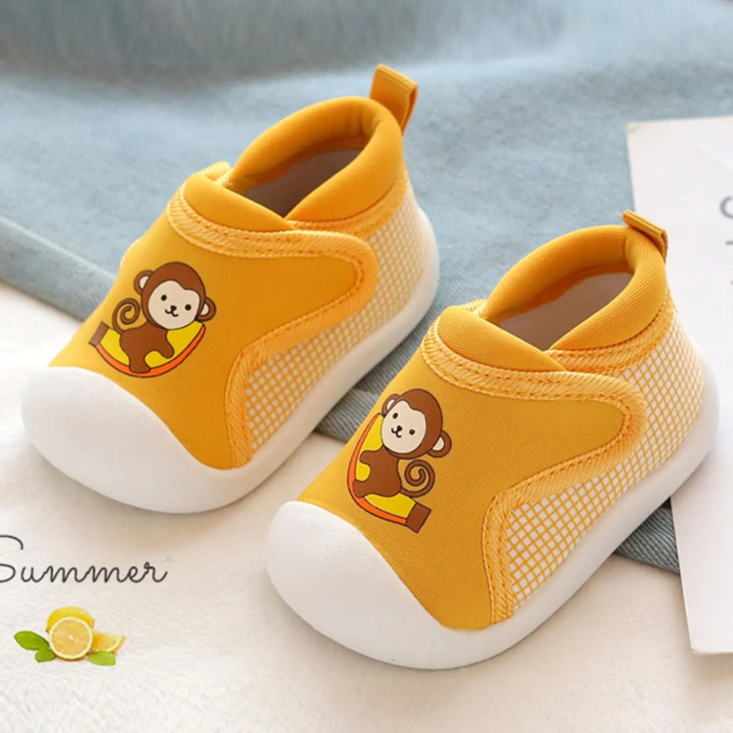 Girls Boys Leisure Shoes Cotton Cloth Prints Soft Bottom Breathable Slip On Sport Shoes Socks Shoes Girls Size 2 Shoes
