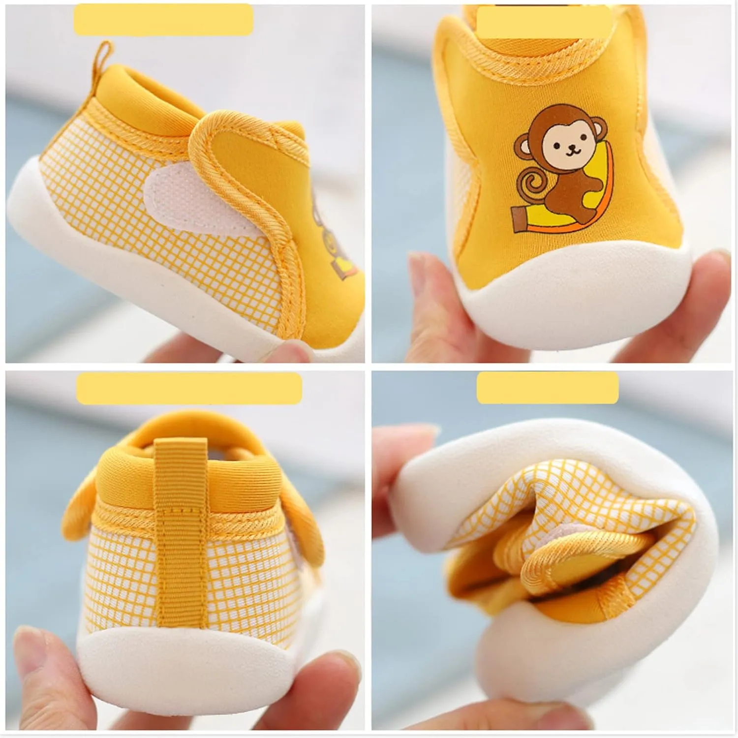 Girls Boys Leisure Shoes Cotton Cloth Prints Soft Bottom Breathable Slip On Sport Shoes Socks Shoes Girls Size 2 Shoes