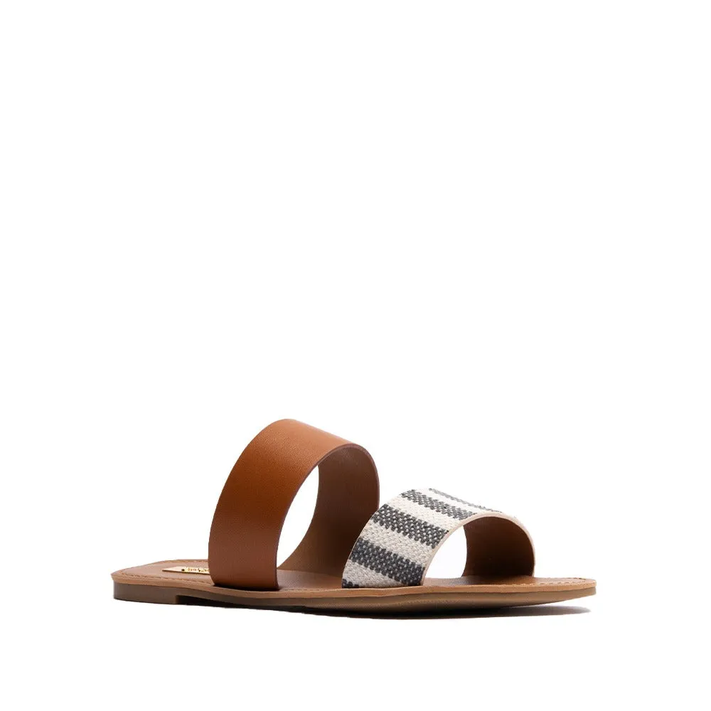 Goddess Grey Beige Knit Sandal