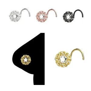 Gold Nose Stud Cubic Zircon Nose Ring Handmade Nose Jewelry Trending Nose Dangle Customized Jewelry