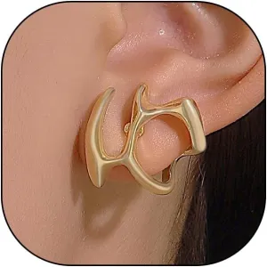 Gold Y2k Statement Irregular Liquid Earrings for Women Hollow Geometric Metal Stud Earrings Lightweight Huggie Earrings Ear Jewelry Gift for Her