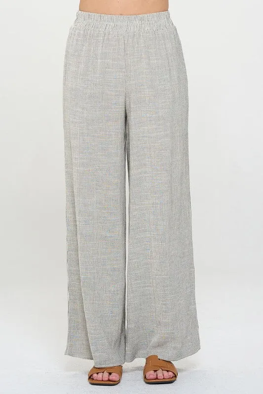 Grey Ivory Pinstripe Pant