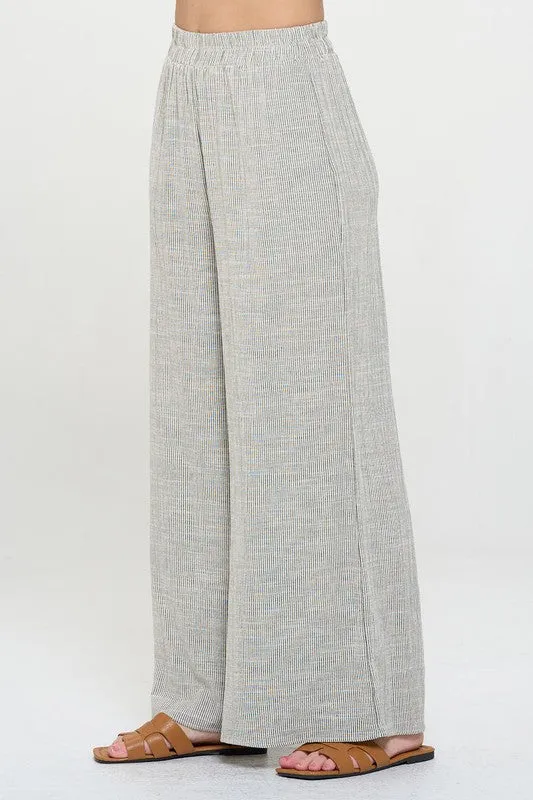 Grey Ivory Pinstripe Pant