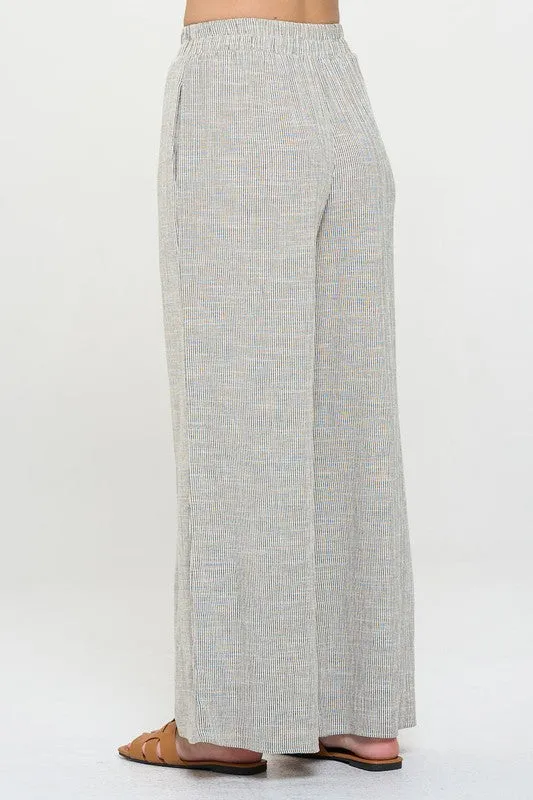 Grey Ivory Pinstripe Pant