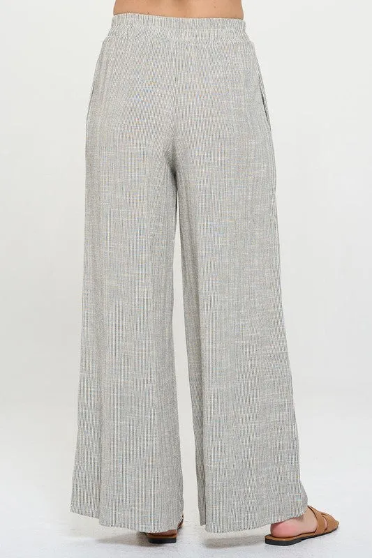 Grey Ivory Pinstripe Pant