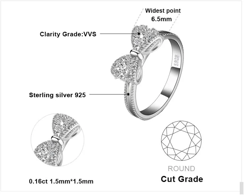 JewelryPalace 14k White Yellow Rose Gold Plated 925 Sterling Silver Rings for Women, Cubic Zirconia Promise Rings for Her, Stackable Wedding Bands Rings for Women Infinity Forever Love Knot Ring