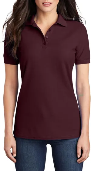 JustBlanks Womens Polo Shirt Short Sleeve Polo Shirts  Regular Fit Pique Polo Shirts for Women 4-Button Polo Tee