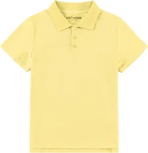 Kid Nation Boys Polo Shirts Kids School Uniform Shirts Short Sleeve Girls Collared Shirts 4-12 Years