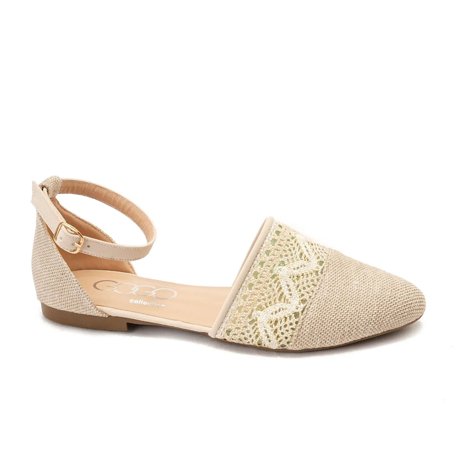 Knitted sandal - beige