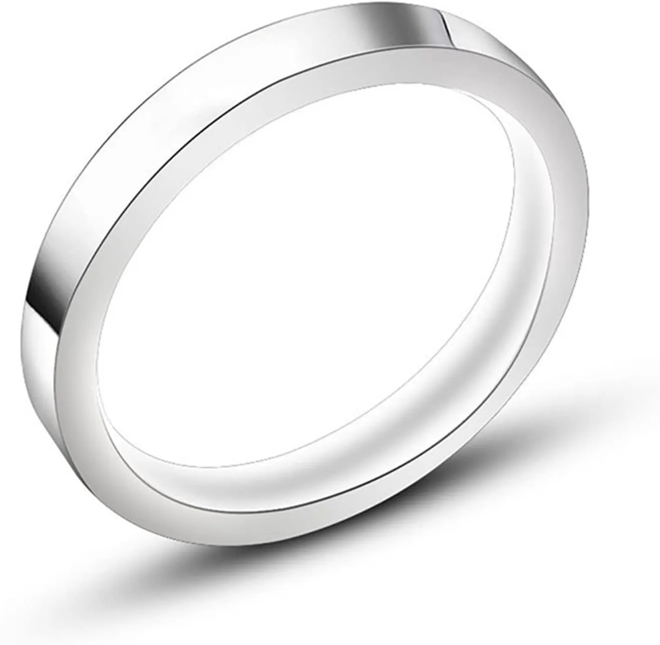 Knuckle Rings, Men Jewelry Rings Minimalist Tiny Ring 3mm Stainless Steel Men Anniversary Jewelry