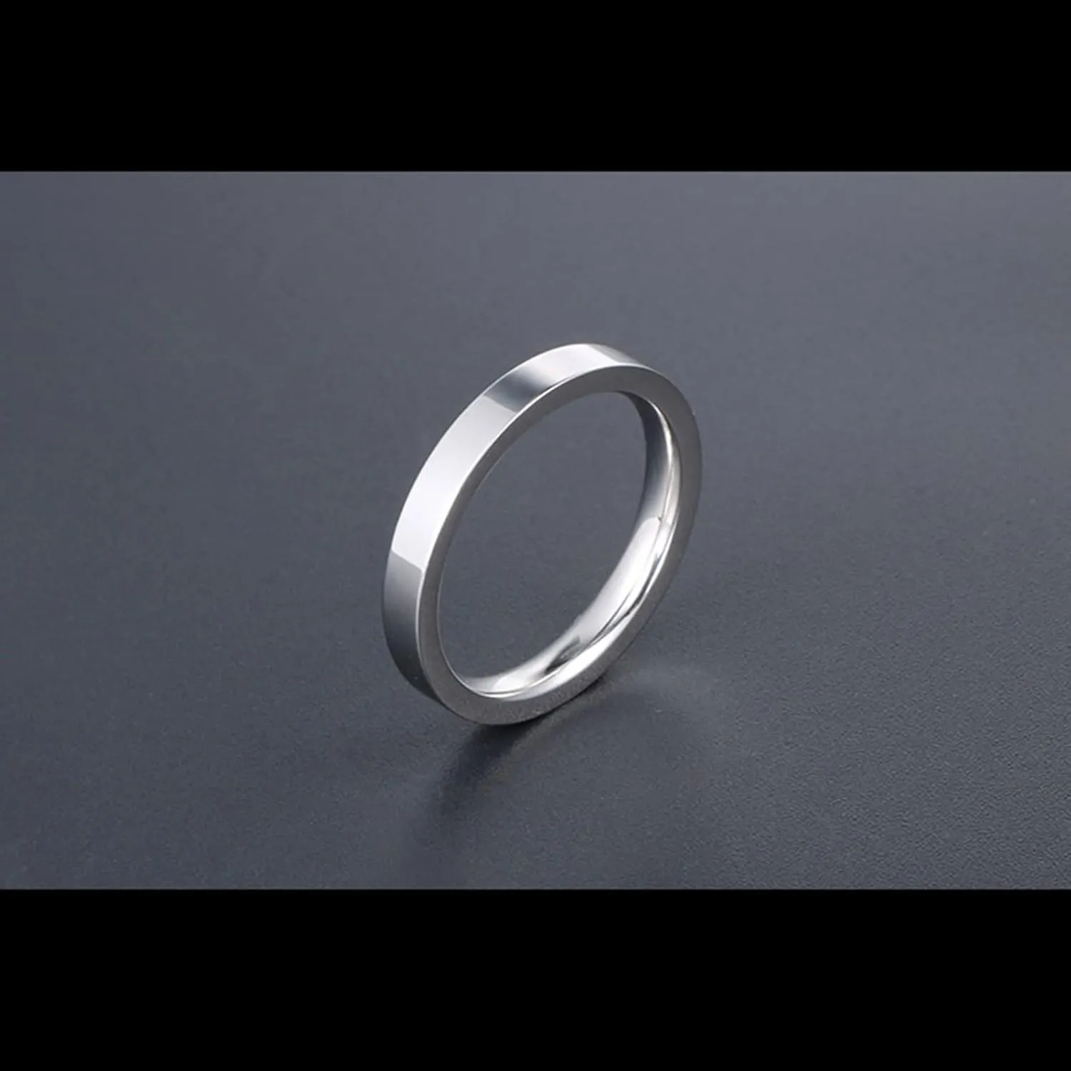 Knuckle Rings, Men Jewelry Rings Minimalist Tiny Ring 3mm Stainless Steel Men Anniversary Jewelry