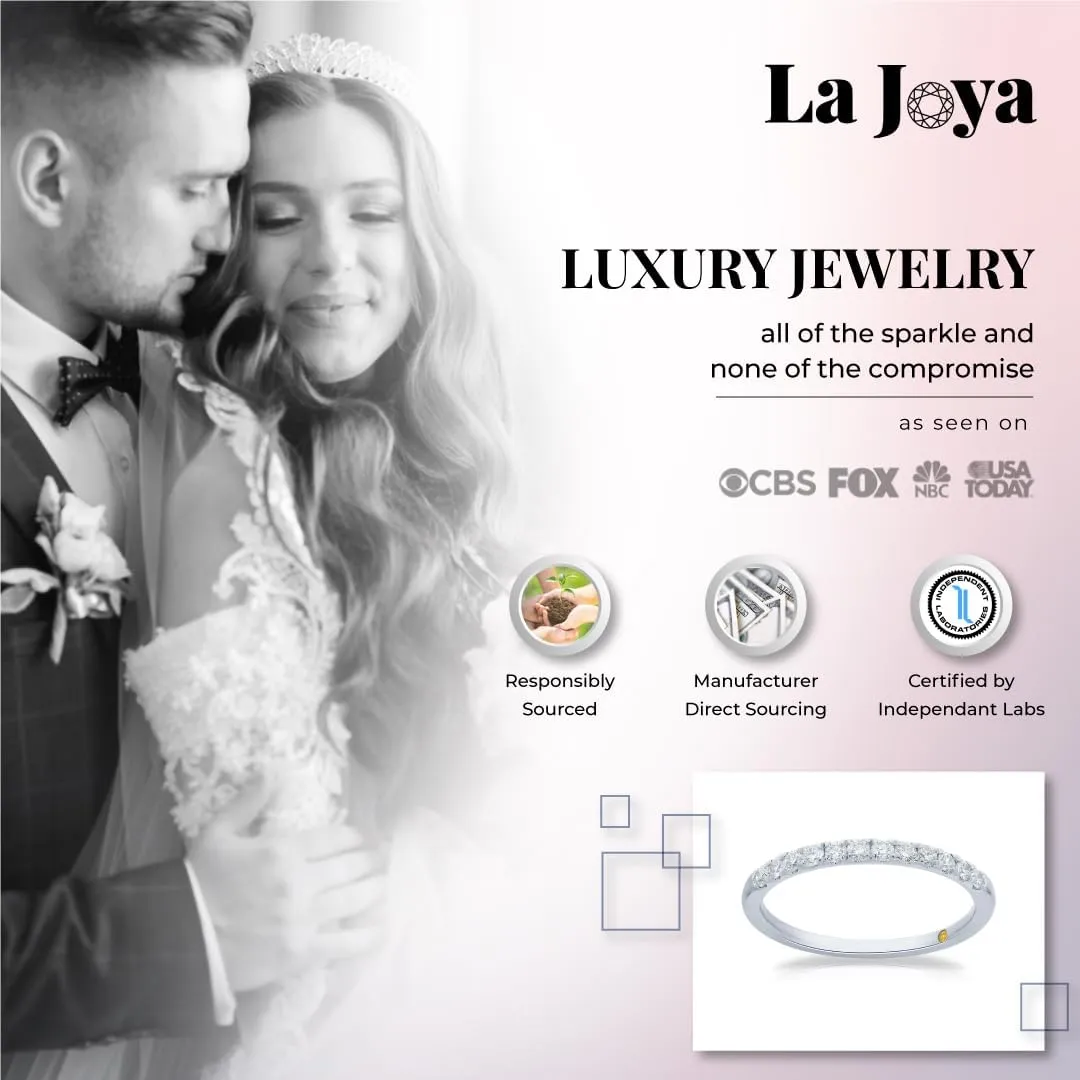 Lab Grown Diamond Wedding & Anniversary Bands for Women | 10K Yellow, White & Rose Gold Certified Diamond Rings, 1/10-1/2 Carat