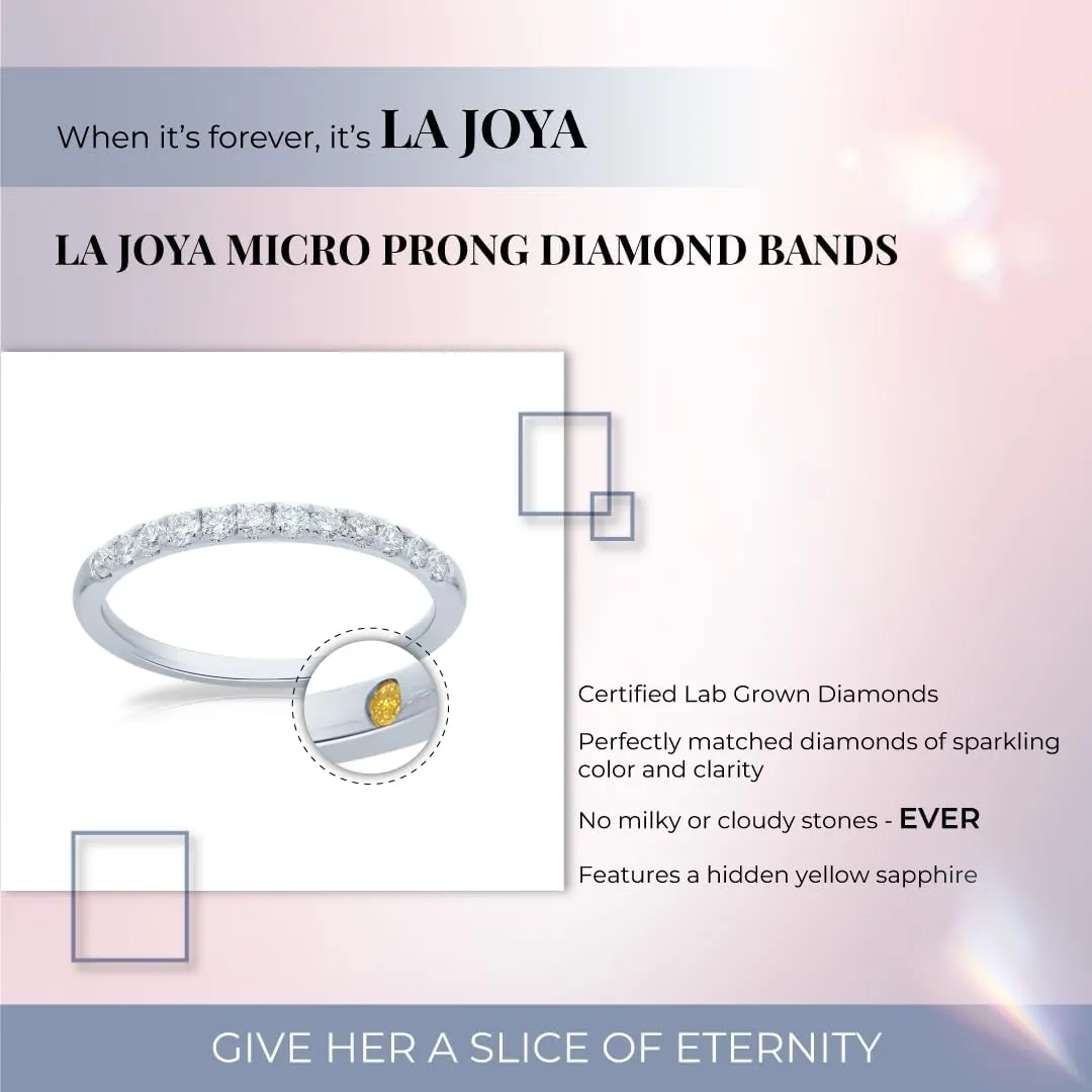 Lab Grown Diamond Wedding & Anniversary Bands for Women | 10K Yellow, White & Rose Gold Certified Diamond Rings, 1/10-1/2 Carat