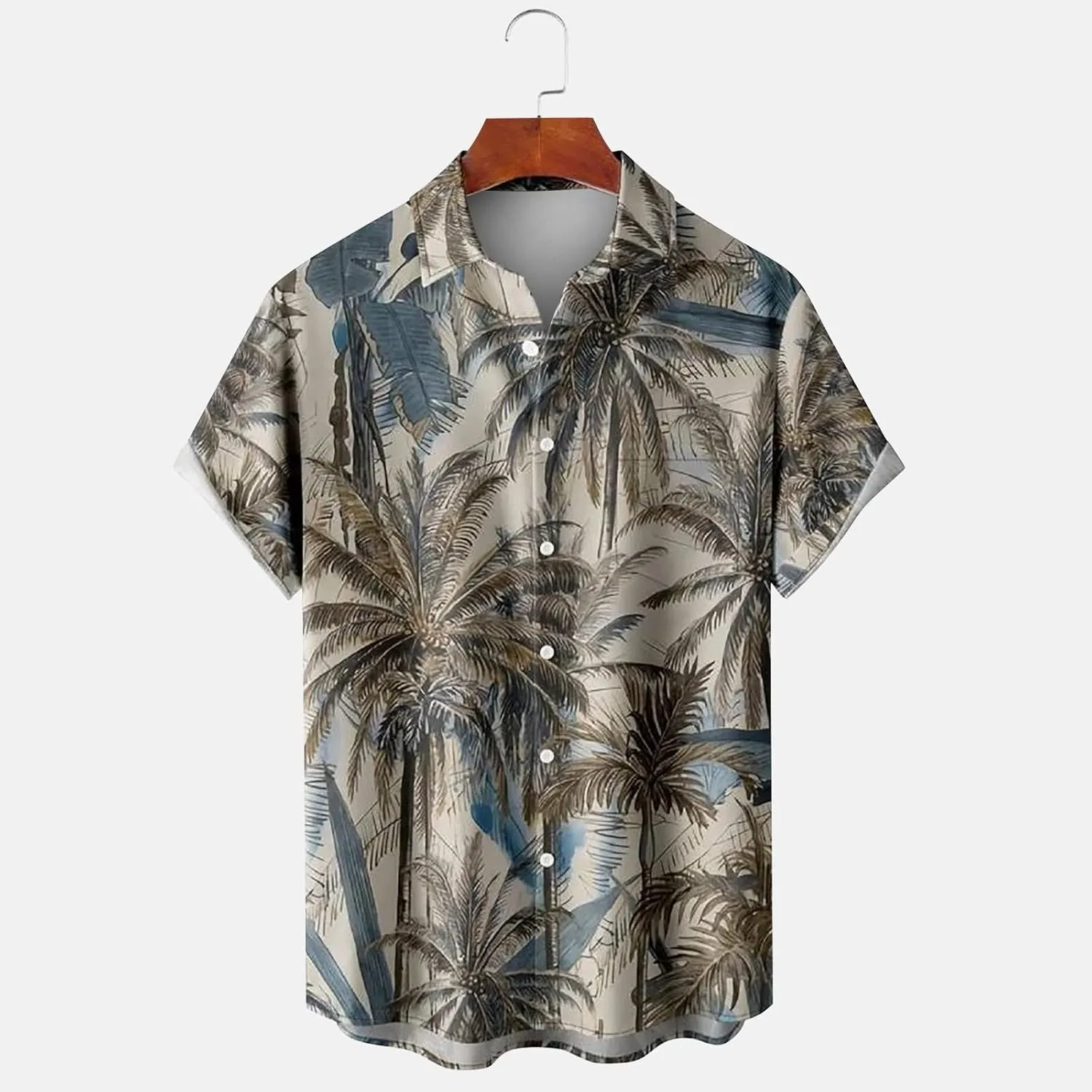 LCMTWX Mens Clothes Shirts Short Sleeve Casual Button Down Beach Flower Shirt and Shorts Suits Mens Short Sleeve Button