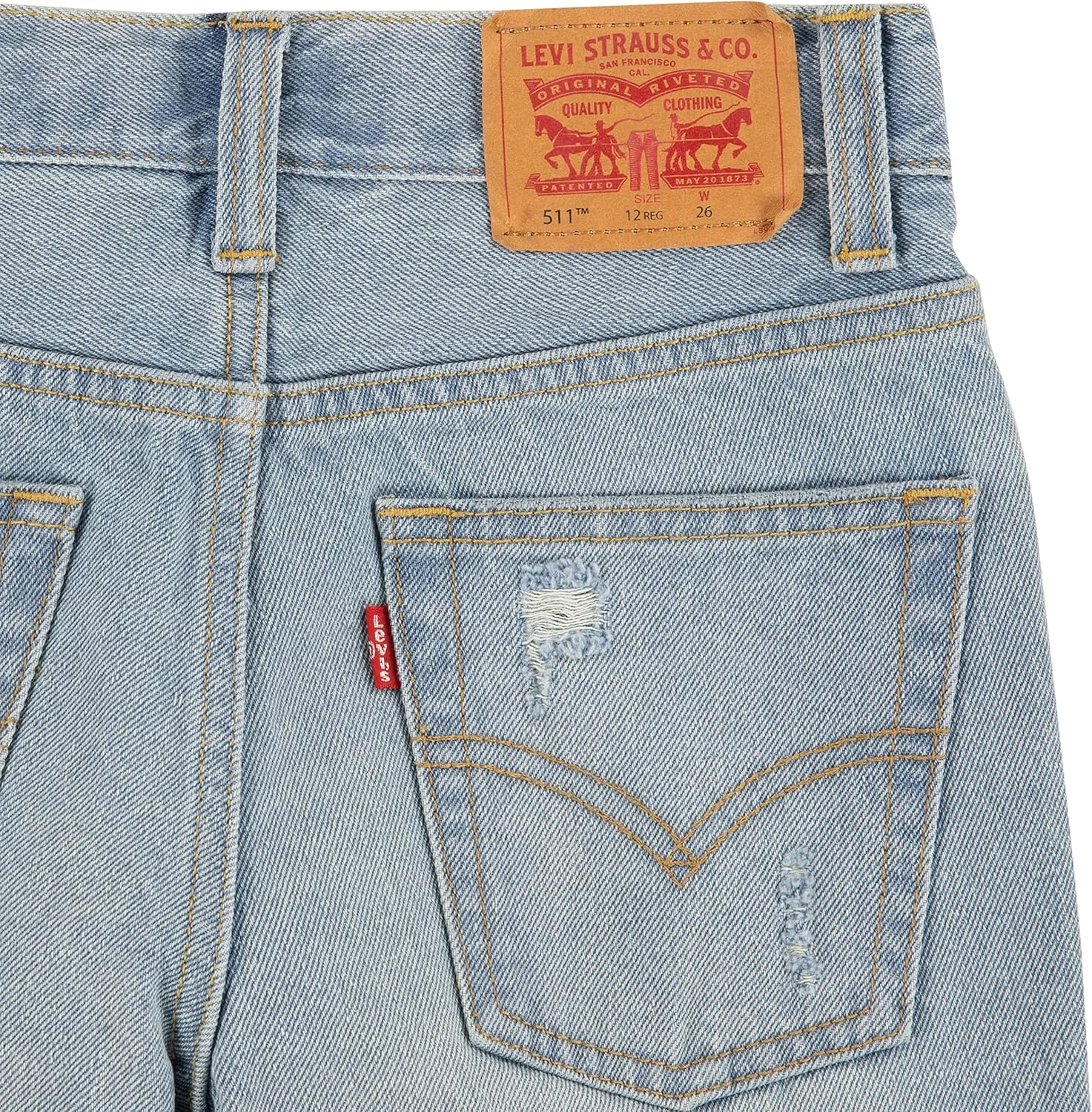Levi's Boys' 511 Slim Fit Denim Shorts