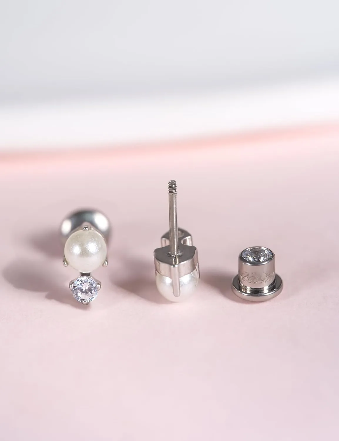 limerencia Hypoallergenic G23 Implant Grade Titanium Screw Back Earrings Tragus 20G Helix F136 Piercing Post for Sensitive Ears Cartilage