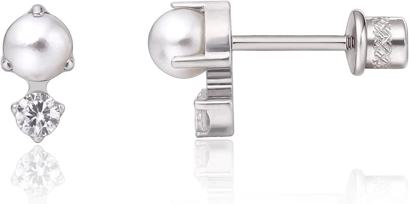 limerencia Hypoallergenic G23 Implant Grade Titanium Screw Back Earrings Tragus 20G Helix F136 Piercing Post for Sensitive Ears Cartilage