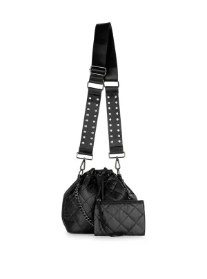 Lindsey Puffer Bucket Bag [Carbon]