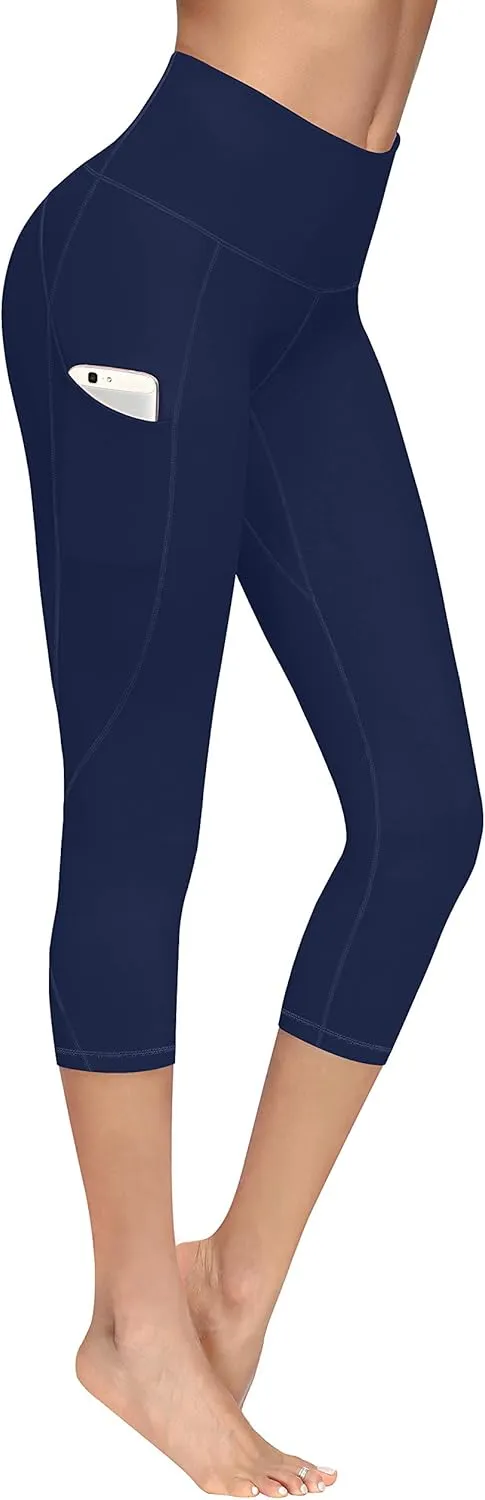 Lingswallow High Waist Yoga Pants - Yoga Pants with Pockets Tummy Control, 4 Ways Stretch Workout Running Yoga Leggings