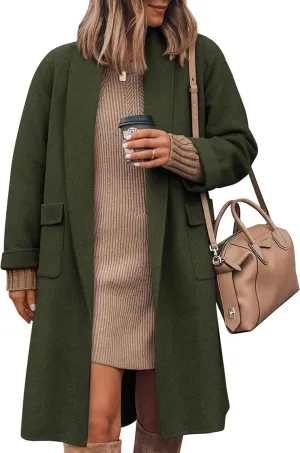MASCOMODA Open Front Long Cardigan Sweaters for Women Trendy 2025 Fall Winter Oversized Sweater Coats Knit Coatigan Jackets