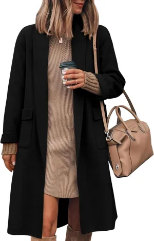 MASCOMODA Open Front Long Cardigan Sweaters for Women Trendy 2025 Fall Winter Oversized Sweater Coats Knit Coatigan Jackets