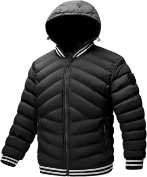 Men's Autumn And Winter Jacket Coat Leisure Plus Size Light Zip Pocket Cotton Padded Warm Maternity down Winter