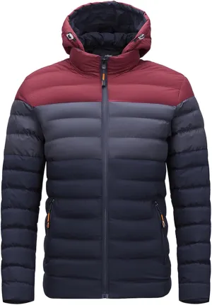 Men's Autumn And Winter Jacket Coat Leisure Zip Pocket Cotton Padded Warm Soft Hooded Jacket Coat Tops Men Parks