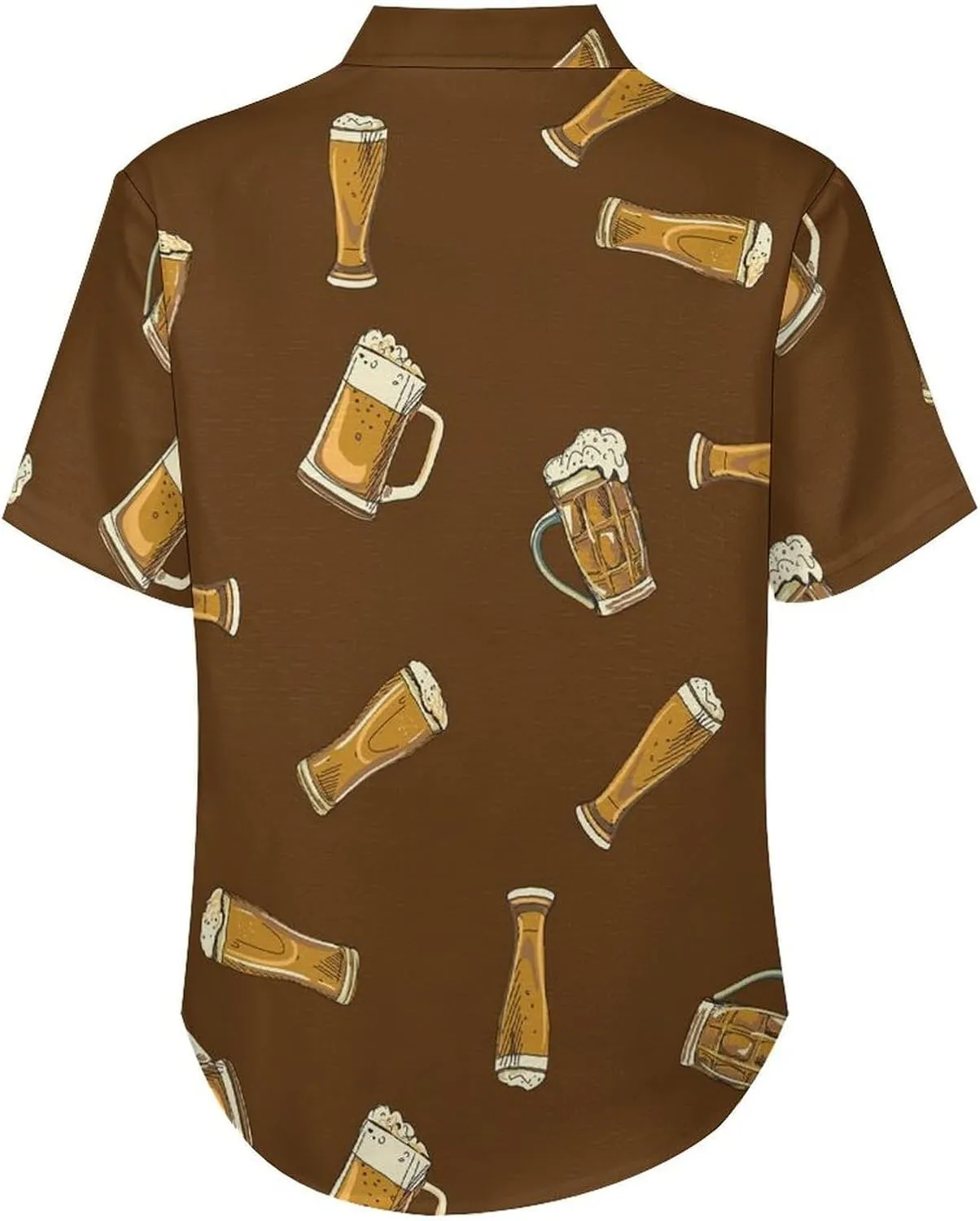 Men's Button Down Shirts Cute and Funny Cucumber Short Sleeve Casual Shirts Summer Beach Shirts with Pocket