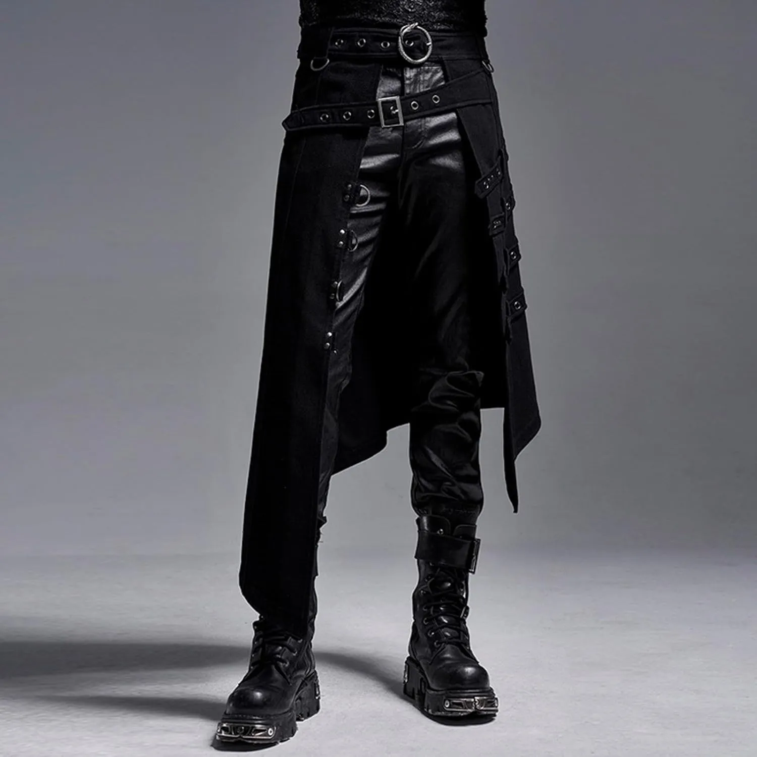 Mens Casual Pants Dress Pants Trend Gothic Punk Solid Color Hiking Joggers Slim Fit Comfortable Baggy Comfy Pant