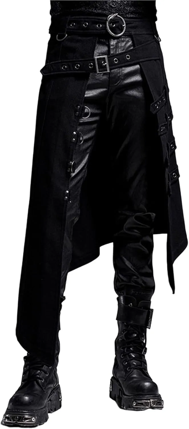 Mens Casual Pants Dress Pants Trend Gothic Punk Solid Color Hiking Joggers Slim Fit Comfortable Baggy Comfy Pant