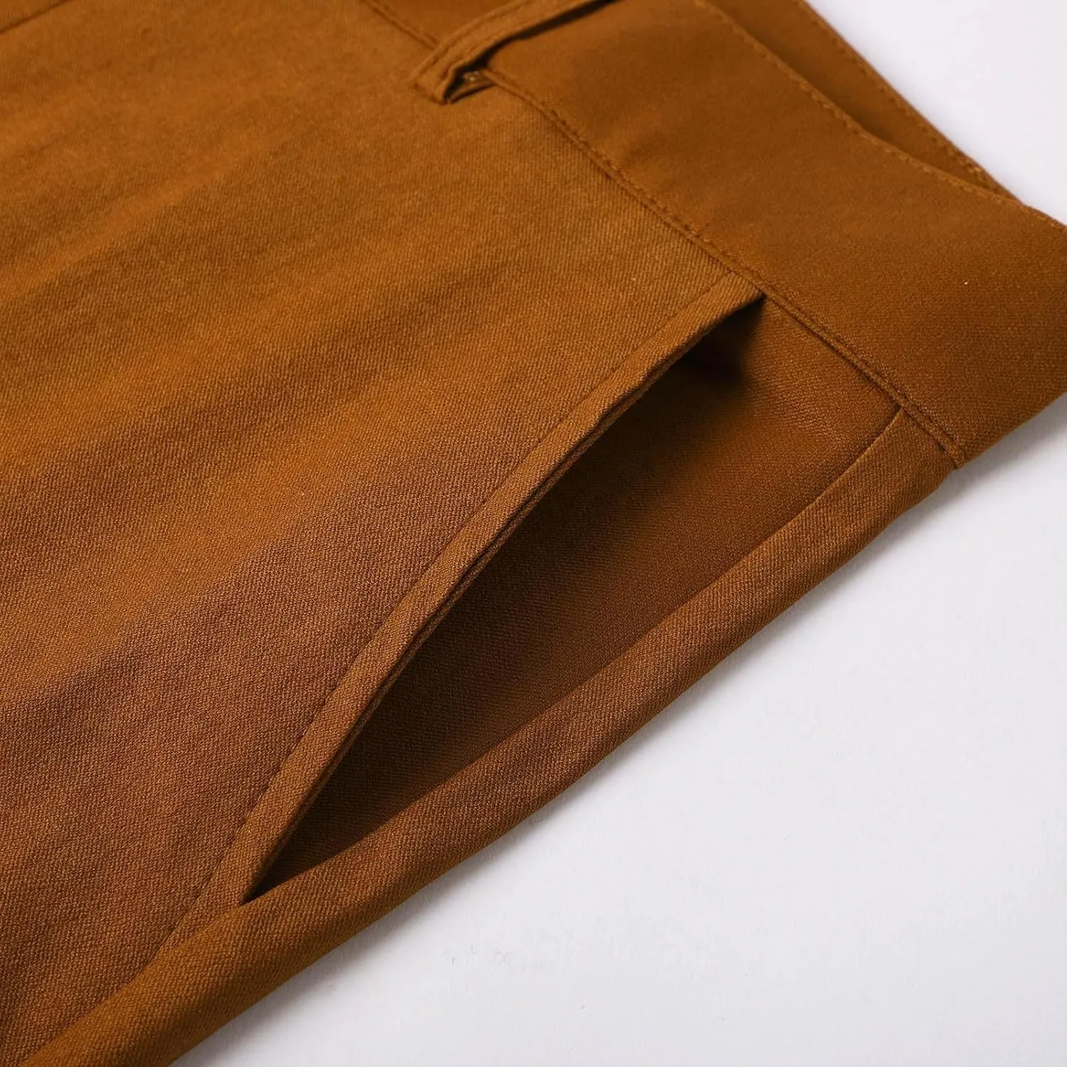 Mens Casual Pants Flare Pants Solid Color Outdoor Stretch Comfortable Hiking Comfy Wide Leg Disco Pant with Pockets