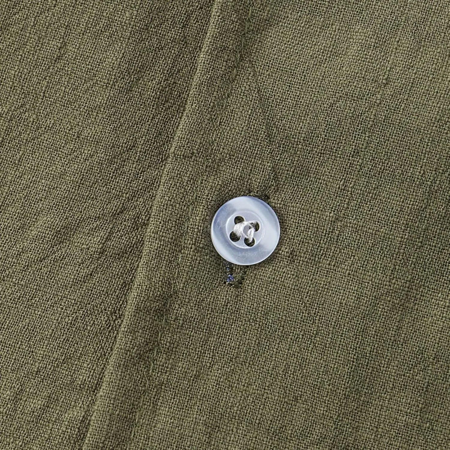 Mens Cotton Linen Summer Shirts, Striped Solid Turndown Collar, Button Down Short Sleeve Shirts, for Casual Beach