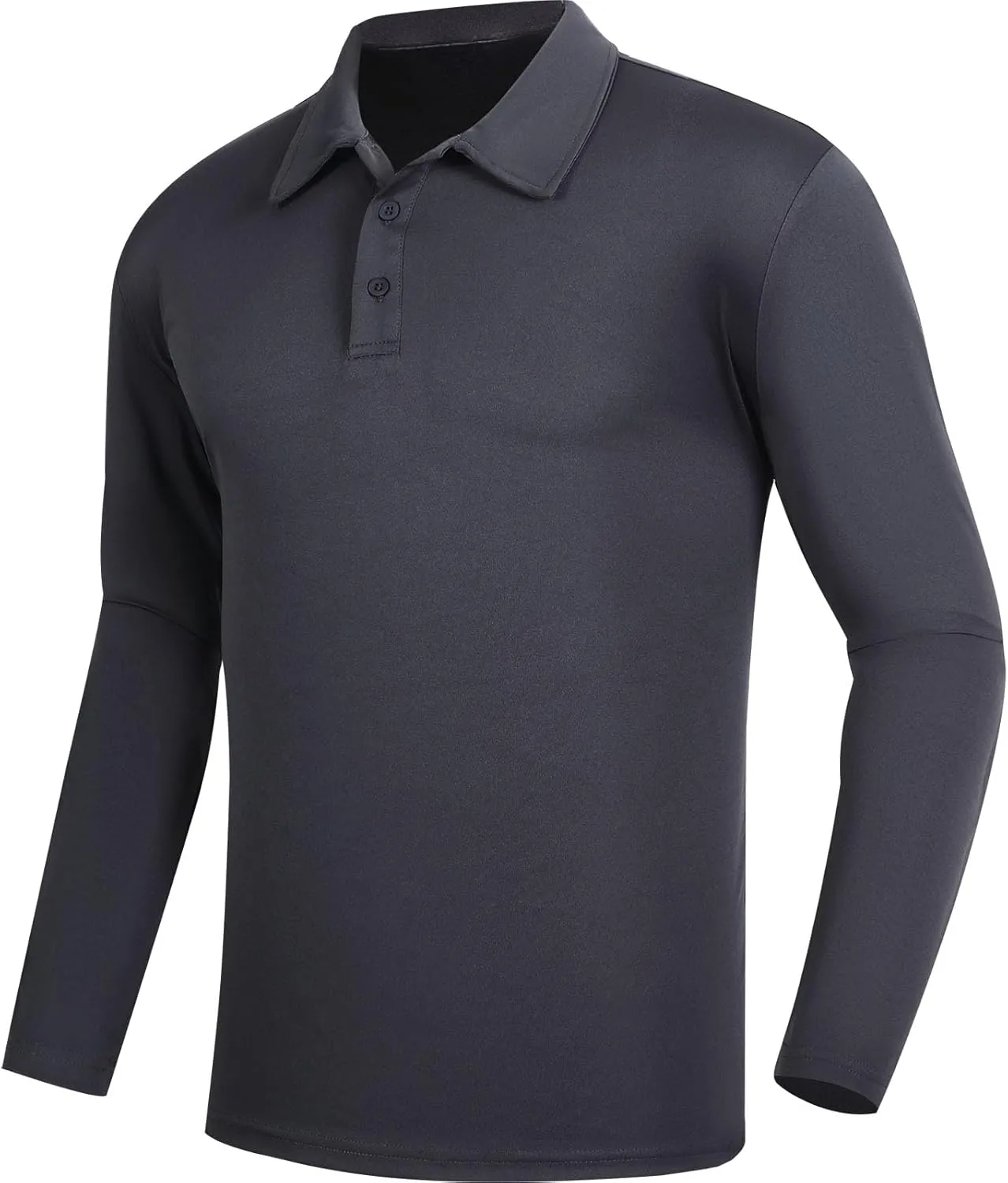 Men's Golf Polo Shirts,1 Pack/4 Pack Long Sleeve Quick Dry Athletic Casual Performance Collar Shirts for Men
