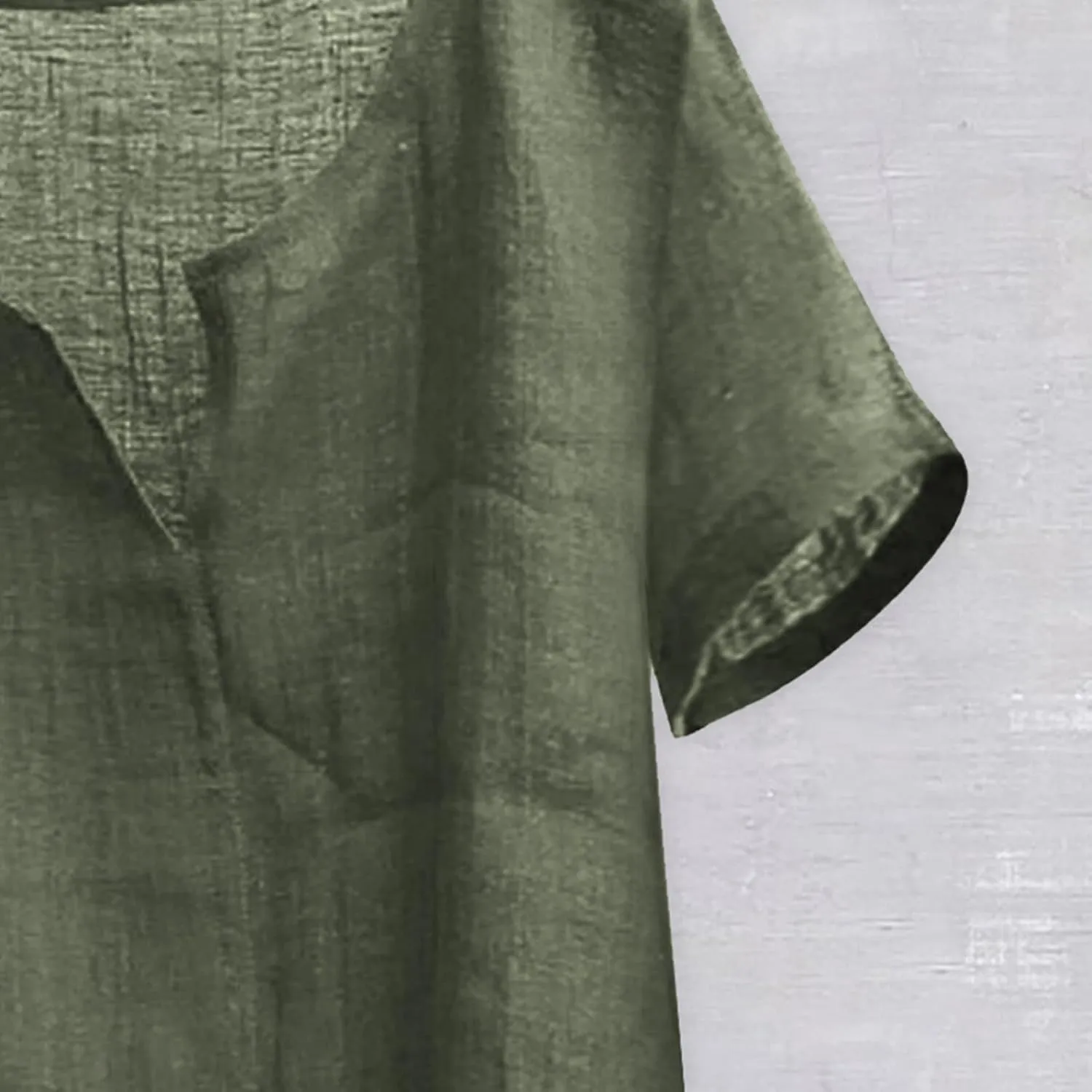Mens Linen Shirts Short Sleeve Summer Beach Shirts Lightweight Comfy Casual Holiday Shirt Loose Yoga Shirts Trendy