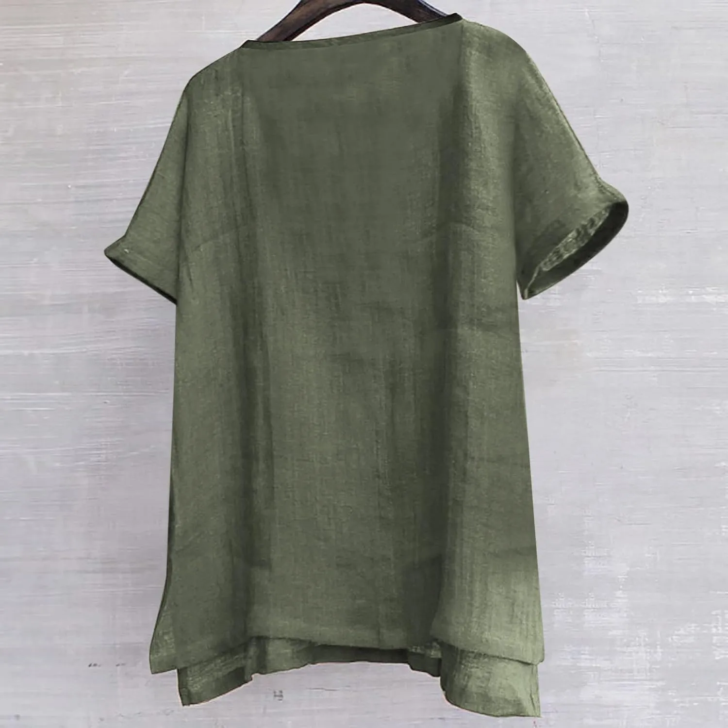 Mens Linen Shirts Short Sleeve Summer Beach Shirts Lightweight Comfy Casual Holiday Shirt Loose Yoga Shirts Trendy