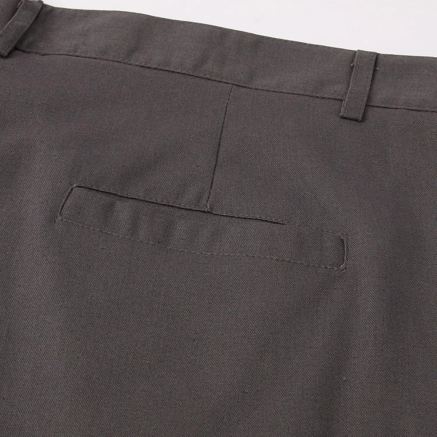 Men's Pants Linen Pants Solid Color Straight Business Summer Casual Comfortable Beach Fashion Slim Fit Dress Pant