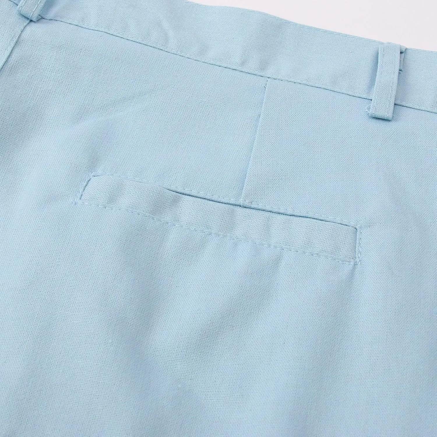 Men's Pants Linen Pants Solid Color Straight Business Summer Casual Comfortable Beach Fashion Slim Fit Dress Pant