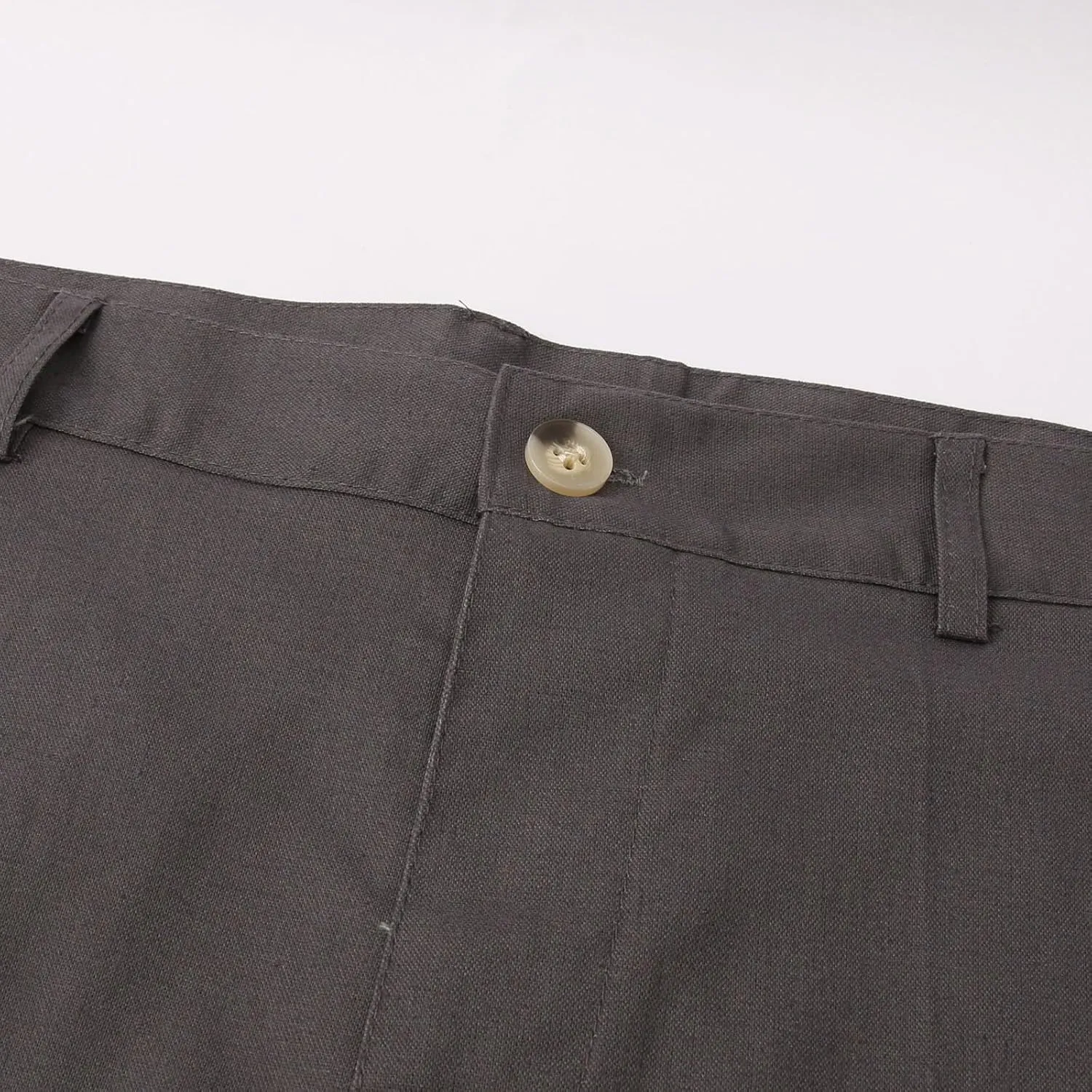 Men's Pants Linen Pants Solid Color Straight Business Summer Casual Comfortable Beach Fashion Slim Fit Dress Pant