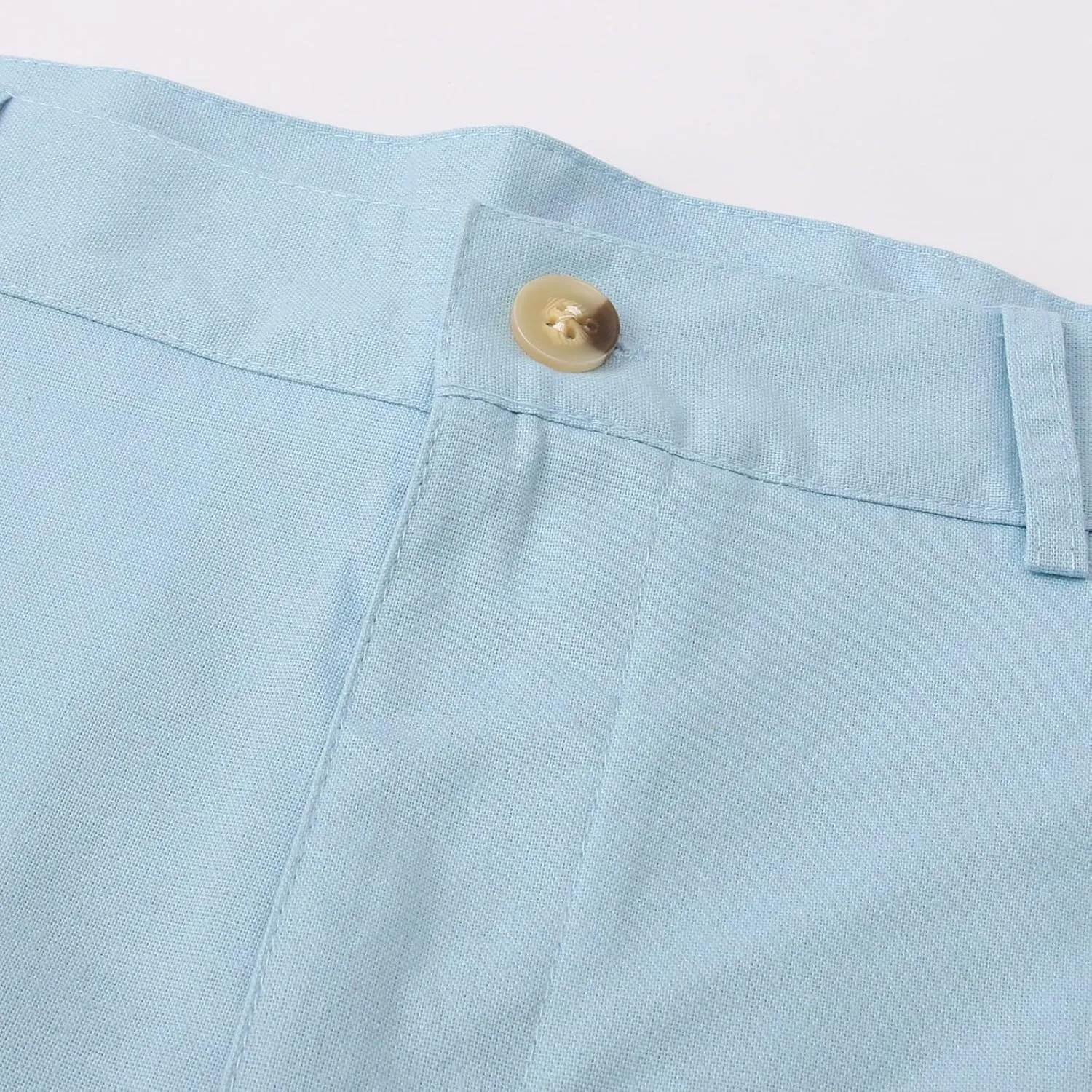 Men's Pants Linen Pants Solid Color Straight Business Summer Casual Comfortable Beach Fashion Slim Fit Dress Pant