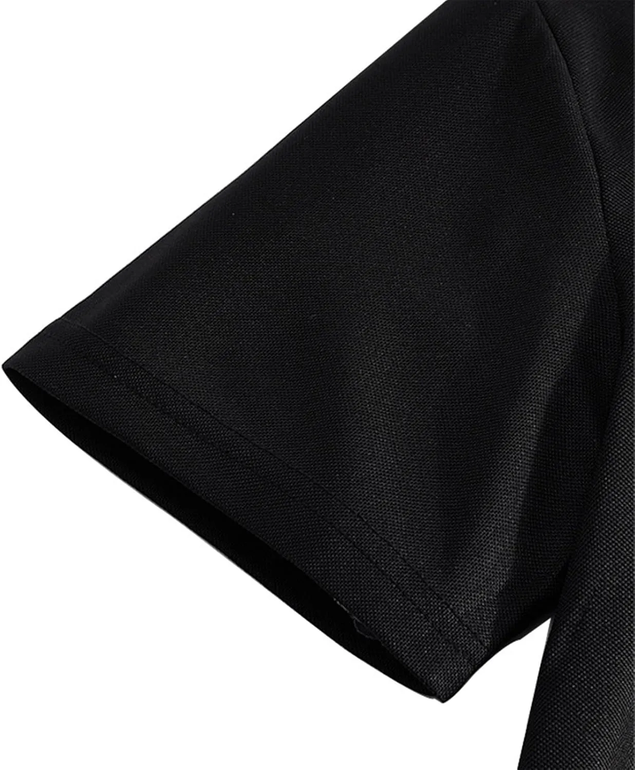 Men's Polo Shirts Short Sleeve Collared Golf Tops Fashion Casual Raglan