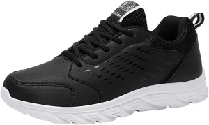 Mens Shoes Casual Leather Lace Up Solid Color Casual Fashion Simple Shoes Running Reserved Footwear Mens Sneaker