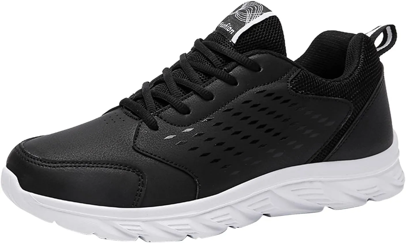 Mens Shoes Casual Leather Lace Up Solid Color Casual Fashion Simple Shoes Running Reserved Footwear Mens Sneaker