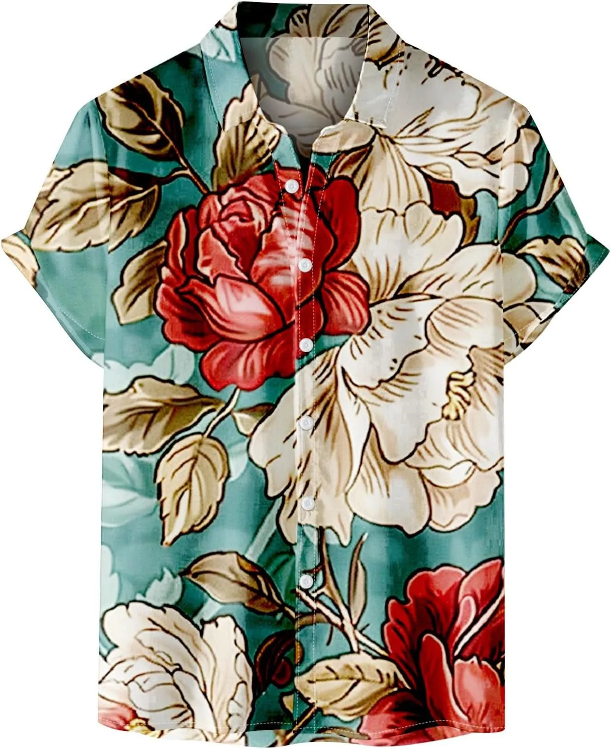 Mens Vacation Shirts Printed Casual Shirt Mens Vacation Shirts Mens Funny Hawaiian Button Down Shirts Button Down