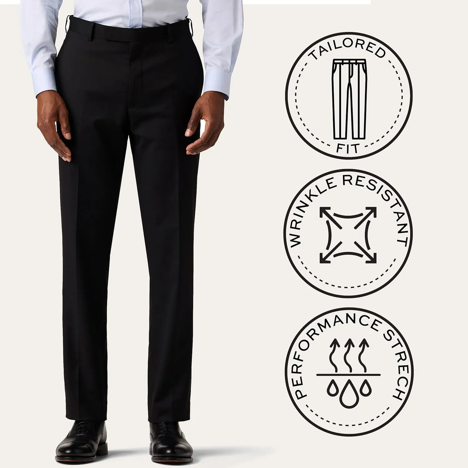Mercantile Trouser Tailored Fit - Premium Quality Suit Pants for Men, Stylish and Elegant Formal Suit for Men