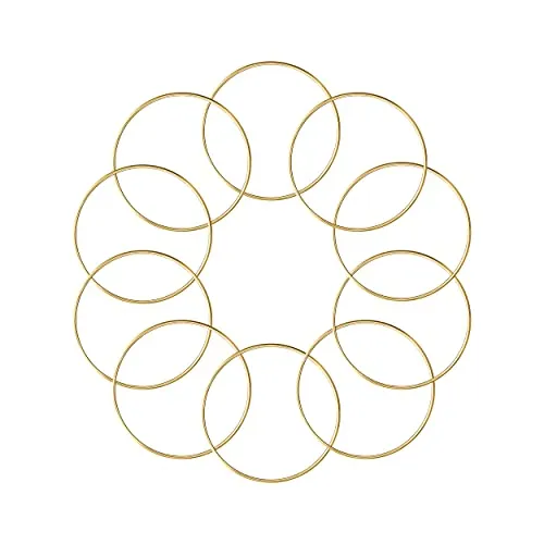 Metal Rings for Crafts Large Metal Hoops Dream Catcher Rings Macrame Rings for Macrame